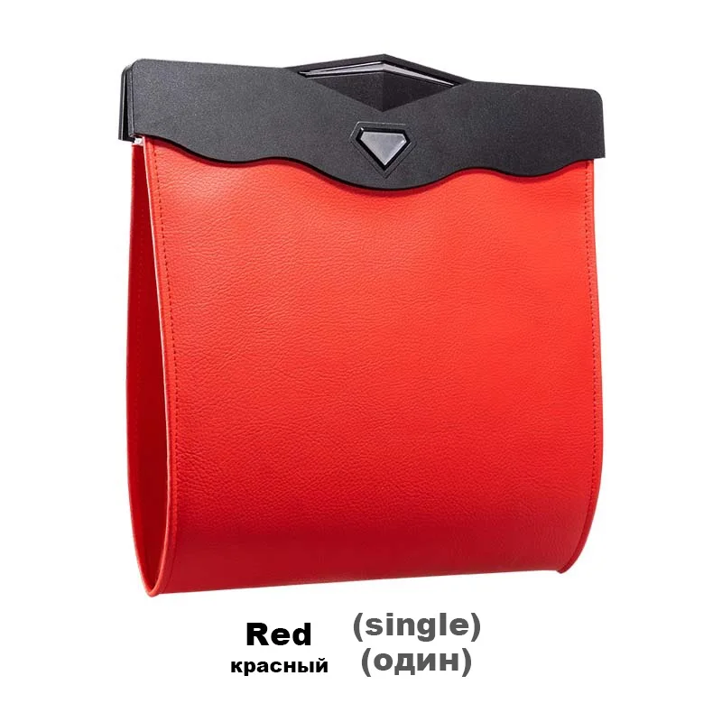 Светодиодный двойной мешок для хранения автомобиля автомобильный держатель мешка для мусора мусорное ведро для укладки пыли Чехол сумка на спинку кресла для BMW пепельница баррель - Название цвета: Коричневый
