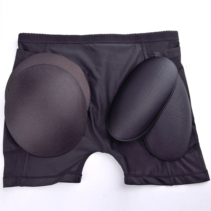 VENI LYNN 4 Sponge Inserts Hip Enhancer Butt Lifter Cushion Fake Butt Lifter Hip Pads Shape Wear Women Pants Padded Panties - Цвет: Черный