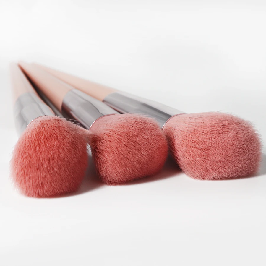 Мода Fenty стиль макияж кисти розовый угловой щек Румяна контурная кисть для смешивания