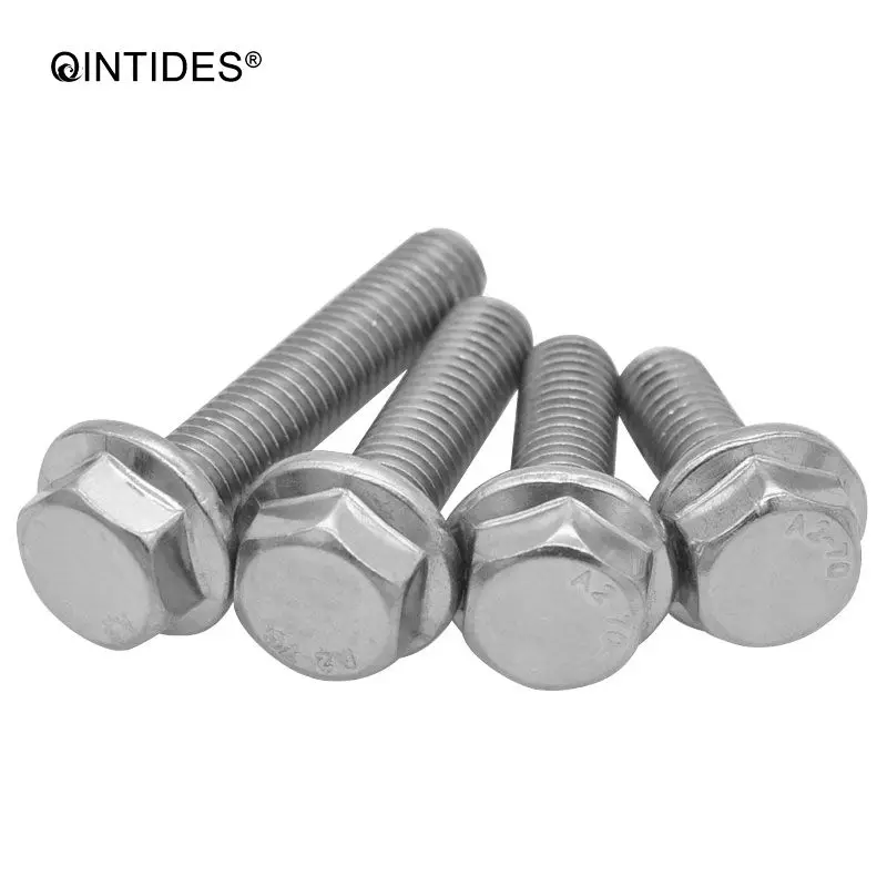 G304 Stainless Steel Metric Flanged Hexagon Head Bolts Hex Screws M8/M10/M12 