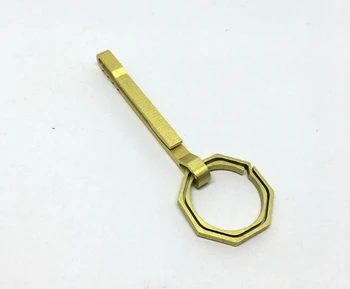 

The new brass brass buckle quickly hung keychain engaging octagonal copper hook, outdoor travel convenient tool