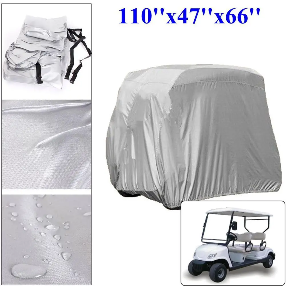 Waterproof Heavy Duty 4 Passenger Golf Cart Sun Protection Anti dust Cover Waterproof Fabricin
