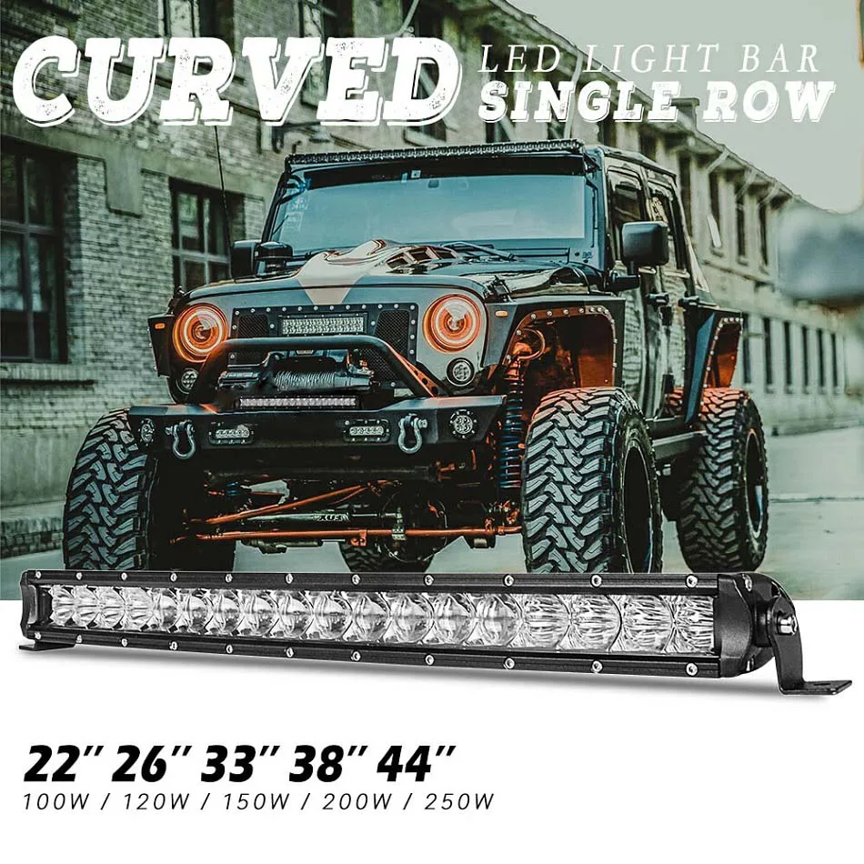 5D CURVED single row CREE led light bar (1)