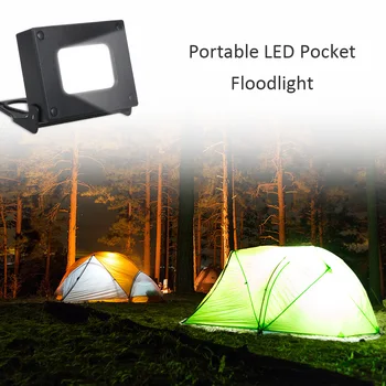 

Portable LED Pocket Floodlight Mini Power Bank USB Charging High Bright 3Dimmable Spotlight Work Light for Outdoor Camping light