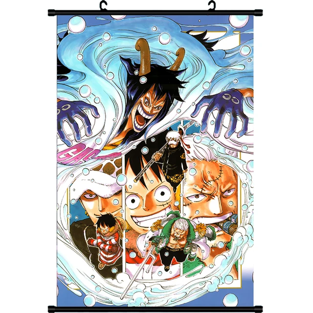 Anime Decor Wall Scroll Poster One Piece Printed Cartoon Canvas Painting Animation Scroll Painting Drop Shipping Wholesales Painting Calligraphy Aliexpress