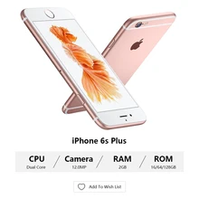 Original New Apple iPhone 6 iPhone 6s Plus 4.7&5.5" 12.0MP Camera Dual Core 2GB RAM 16GB 64GB 128GB ROM 4K Video 4G Phone iOS 9"