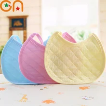 3 шт./лот Детские хлопковые нагрудники новорожденных младенцев мальчиков и девочек модные однотонные водонепроницаемый нагрудник 0-3 лет дети Высокое качество детская одежда CN