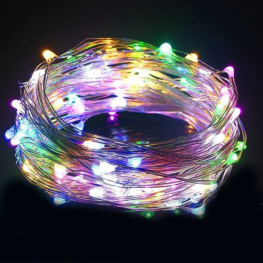 

5M LED String Light USB 5V Sliver Wire Waterproof Outdoor Strings Fairy Lights Multicolor For Christmas Wedding Decoration CF283
