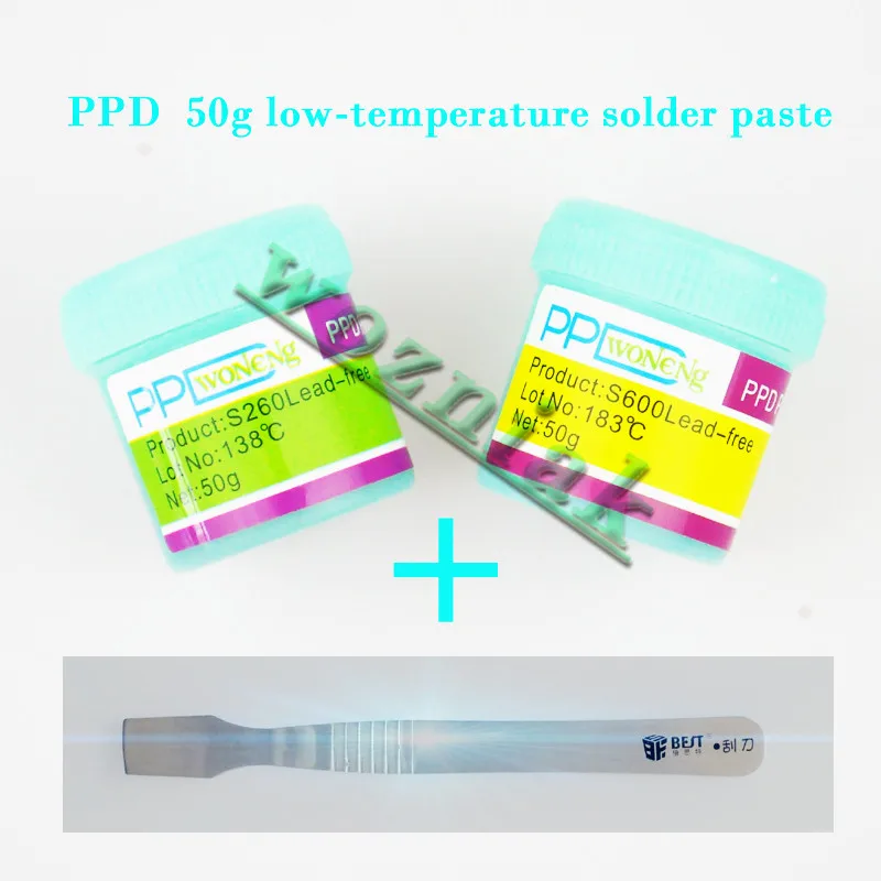 PPD 50g low temperature solder paste S600 S260 degrees of low melting
