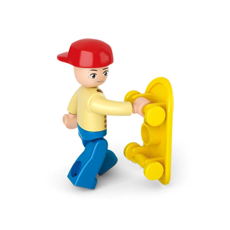 S Model Compatible with Lego B0512 23pcs Girl Skater Boy Models Building Kits Blocks Toys Hobby Hobbies For Boys Girls S Model Compatible with Lego B0512 23pcs Girl Skater Boy Models Building Kits Blocks Toys Hobby Hobbies For Boys Girls