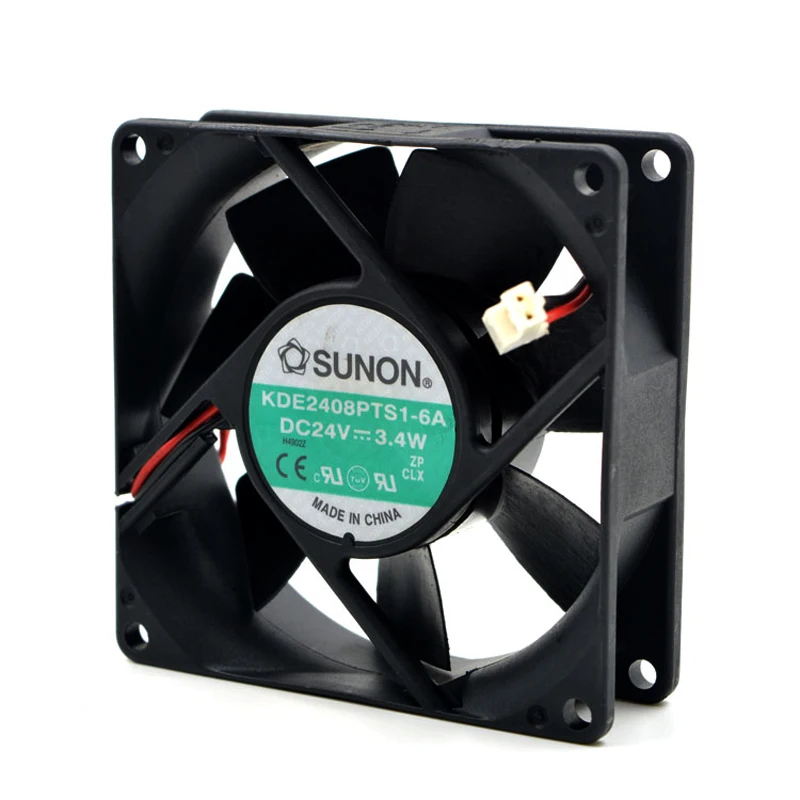 SUNON 8025 DC 24V 3,4 W 80*80*25 мм 8 см KDE2408PTB1-6A KD2408PTB1-6 2-проводной Инвертор Вентилятор охлаждения