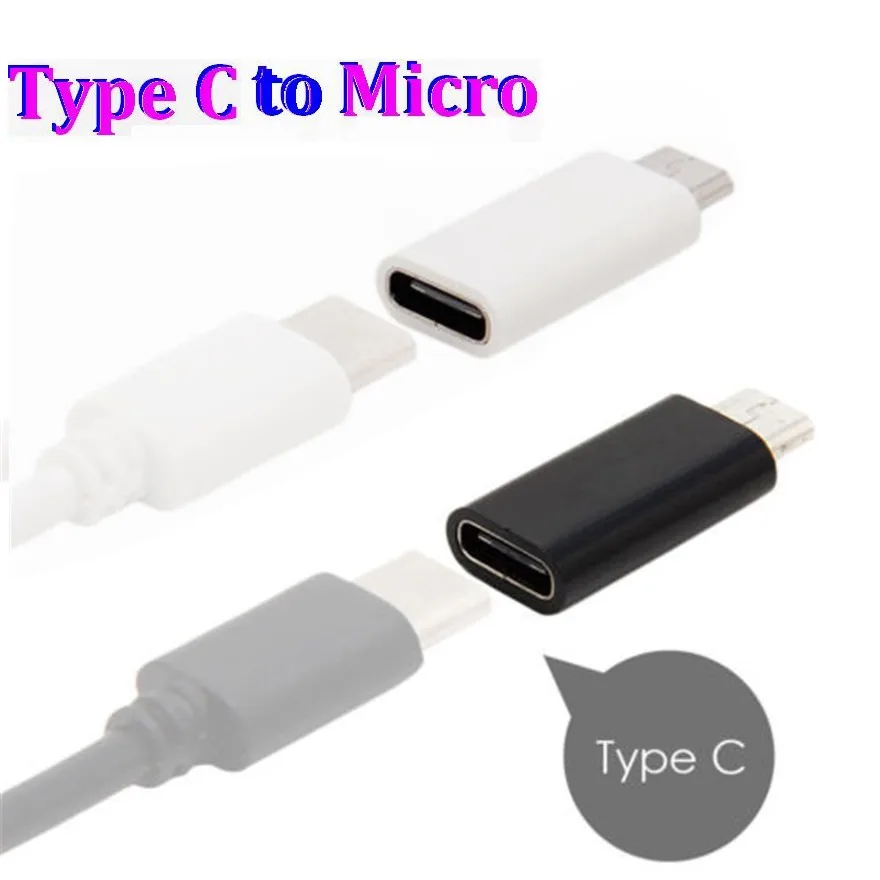 300 шт. USB 3.1 Тип c штекерным Micro USB адаптер Женский Data Конвертер Разъем USB-C