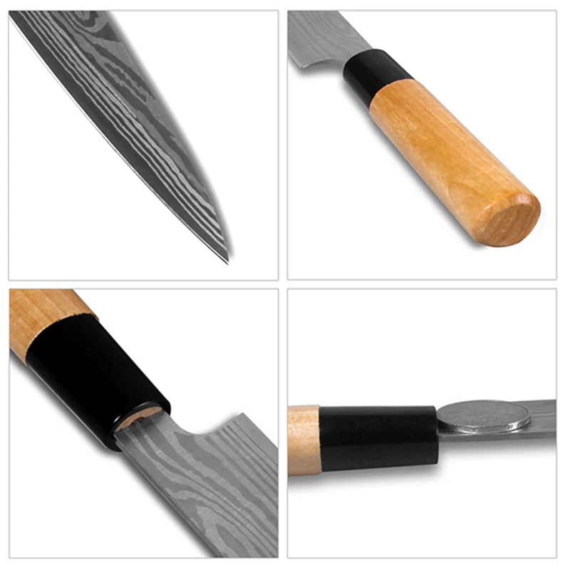 FHEAL Kitchen Knife Professional Chef Knives Japan Damascus Pattern Stainless Steel Fish&Meat Carving Slicing Knife High Quality FHEAL Kitchen Knife Professional Chef Knives Japan Damascus Pattern Stainless Steel Fish&Meat Carving Slicing Knife High Quality