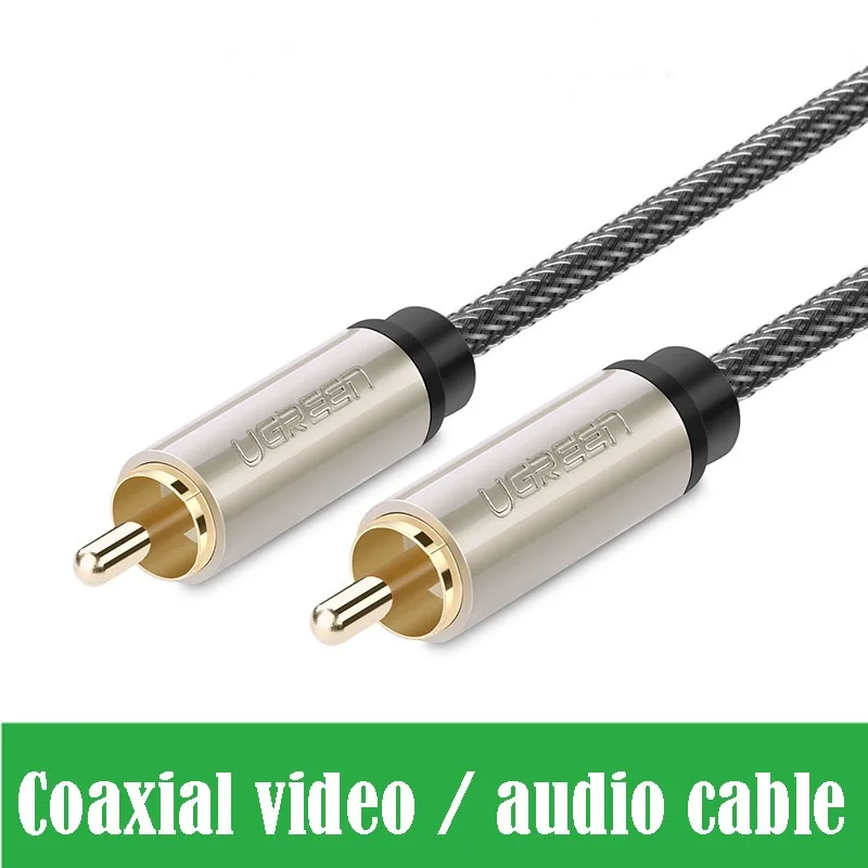 AV133 Coaxial SPDIF Audio Cable HIFI DVD font b Subwoofer b font AMP RCA Video Connection