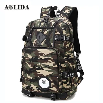 

AOLIDA Camouflage Backpack Men Women Fashion Camo School Backpacks Laptop High School Middle School Bags For Boy Girl Teenagers