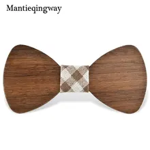 Mantieqingway брендовая с деревянной полосатой клетчатой клеткой в горошек мужской галстук-бабочка для свадьбы деревянные галстуки для мужчин s Аксессуары Gravatas вечерние Corbatas