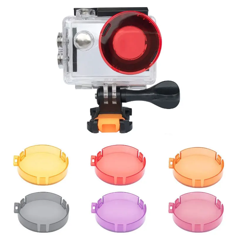 

Diving Lens filters for Eken H9R/H8R Waterproof Housing Case Color Filters for eken h9r h8r Sports Action Camera Accessories