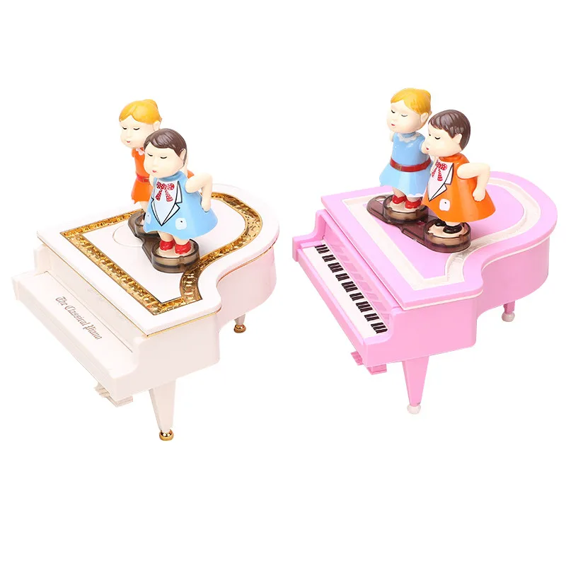 Dancing Couple Ballerina Music Box Wedding Birthday Gifts Rotating