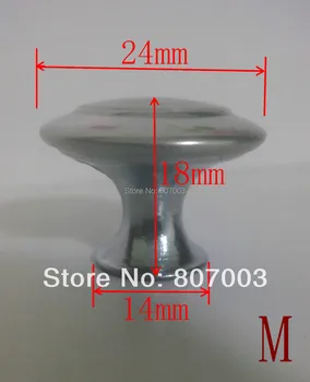 

Diameter 24mm 20pcs/lot Stainless steel Satin Knob Pull Handle Hardware free shipping - M