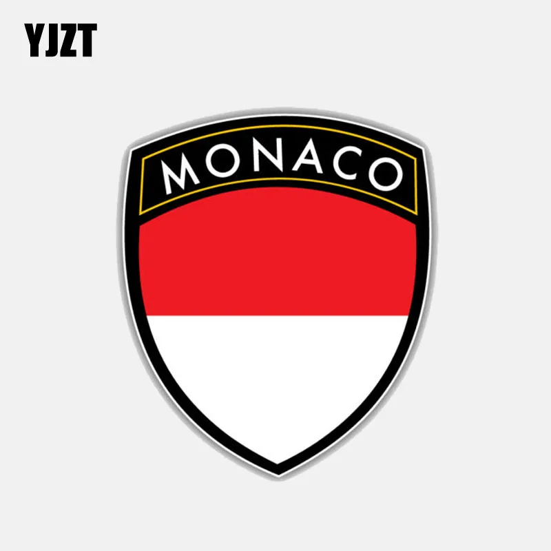 YJZT 10 4 см * 12 персональный мотоцикл Monaco флаг наклейка щит стикер автомобиля 6