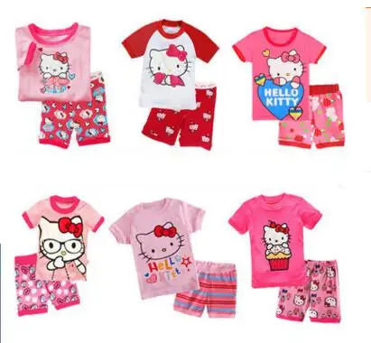 小売夏の赤ちゃんの女の子服セット女の子のソフィア王女の弓の花セット半袖シャツ+短い子供の服セッ