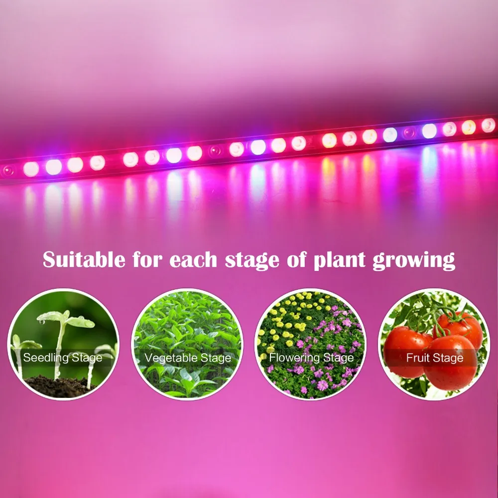 

Wholesale Price 10pcs/lot 108W UV+IR waterproof Led Grow Strip Light bar especial for Hydro Tube medical Plant flowering growing