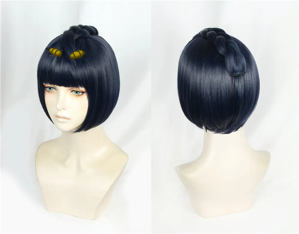 

JoJo's Bizarre Adventure Cosplay Wig Golden Wind Bruno Bucciarati Cosplay Wig Naruto Rock Lee Heat Resistant Synthetic Hair Wig