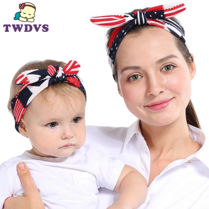 

2017 Newborn Baby And mom Headband Parent-Child Headwear Leopard Children And Mother for women Hair Accessories KT068