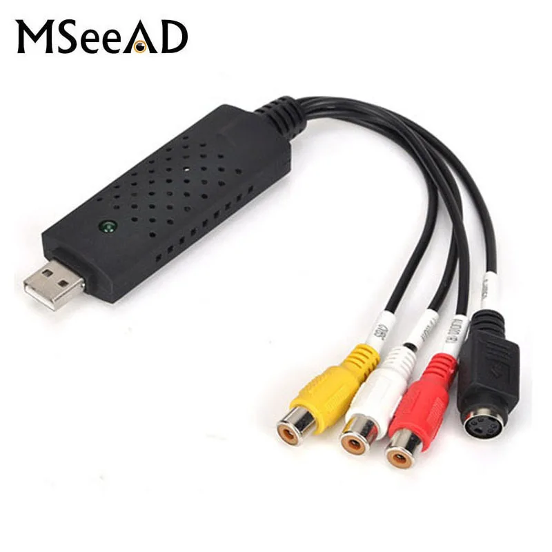 

New Arrival USB 2.0 Easycap Capture 4 Channel Video TV DVD VHS Audio Capture Adapter Card TV Video DVR Free Shipping