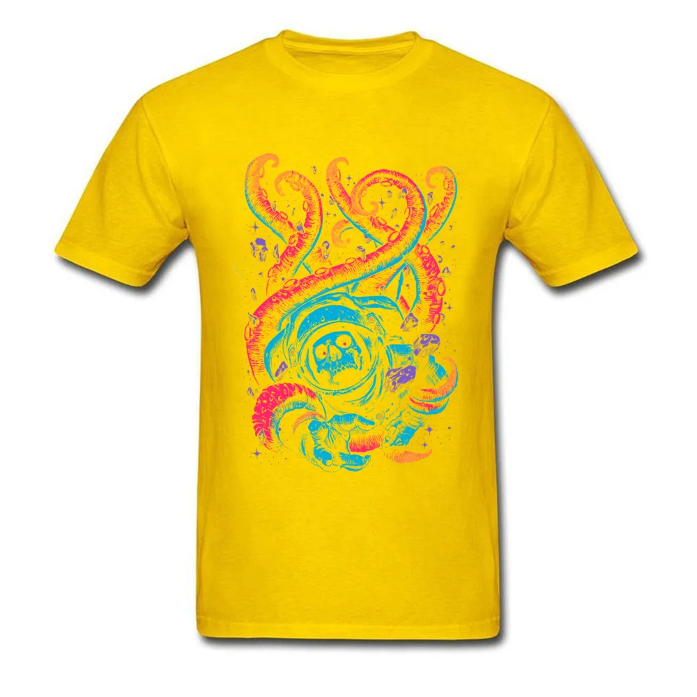 Lost Pure Cotton Top T-shirts for Men Short Sleeve Hip hop Tops & Tees Plain Father Day Round Collar Tee-Shirts Design Lost yellow