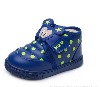 Детская обувь на мягкой подошве с рисунком «сокровище сахара»; хлопковая обувь; обувь для мальчиков и девочек 0-1-2-3 лет - Цвет: Синий