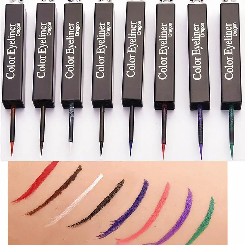 

DSstyles Color Eyeliner Liquid Eye Makeup Waterproof Matte Eye Liner Long Lasting Not-blooming Eyeliner Eyes Make Up Cosmetics