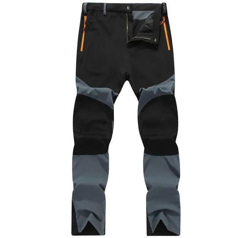 Весенние мужские мягкие уличные штаны в виде ракушки водонепроницаемые брюки для прогулки походы Дышащие новые повседневные армейские брюки больших размеров - Цвет: Синий