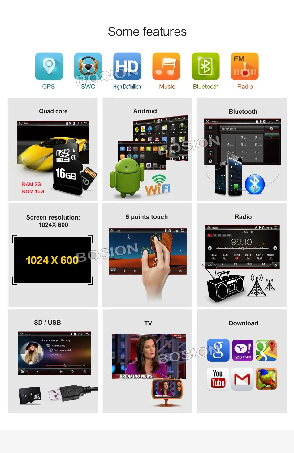 Cheap 2 Din 9" Android 7.1 Quad Core Car Head Unit Radio for vw Volkswagen Golf Plus Passat CC Touran Tiguan Sharan Skoda Seat 6