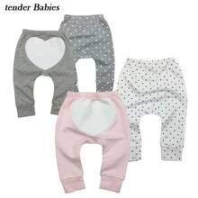 Штаны-шаровары для новорожденных; Kawaii; Штаны для маленьких мальчиков и девочек; леггинсы; хлопковые брюки; утепленные брюки без косточек