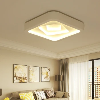 

Creative square led ceiling lamp luxury bedroom living room ceiling lighting Fixture lamparas led de techo moderna