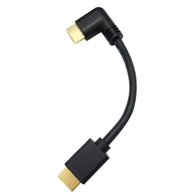 Черный 15 см 1080P 4K прямоугольный HDMI 2,0 кабель «Папа-папа» для xbox HDTV DVD видео