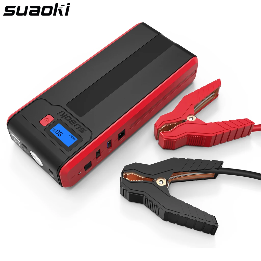 

Suaoki P12 Jump Starter 1200A Peak Car Battery (Up to 6.0L Diesel and All Gas Engines) with LCD Screen QC3.0 USB Port Power Bank