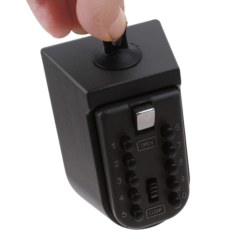 Black Security Key Locker Outdoor Combination Hide Key Safe Lock Box