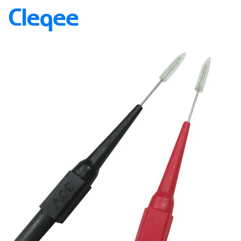 Cleqee P5007 10 шт. изоляция игла для прокалывания неразрушительный мультиметр Пробники красный/черный