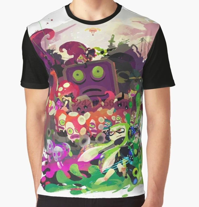 Splatoon 2 Personalized Birthday Party Favor Gift T-Shirt NEW