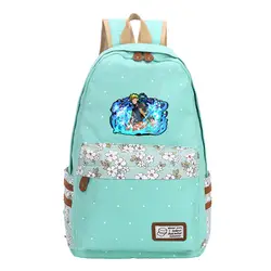 Наруто клан Учиха рюкзак школьный рюкзак японский аниме косплей Bookbag холст в горошек школьная сумка, очаровательные сумка