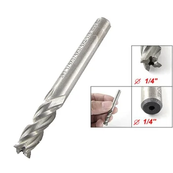 

1/4" x 1/4" 4 Flutes Straight Shank End Mills Cutter Tool
