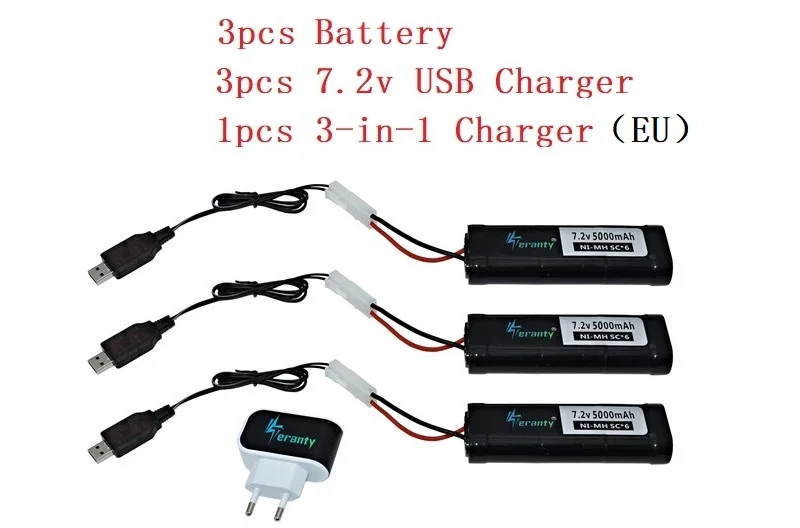 7 шт./компл. 7,2 v Батарея 5000 мАч 15c SC* 6 ячеек металл-гидридных или никель Батарея-серые кисточки с Kep-2p Tamiya по супер скидке разряда Разъем для RC гоночные автомобили лодки - Цвет: Зеленый