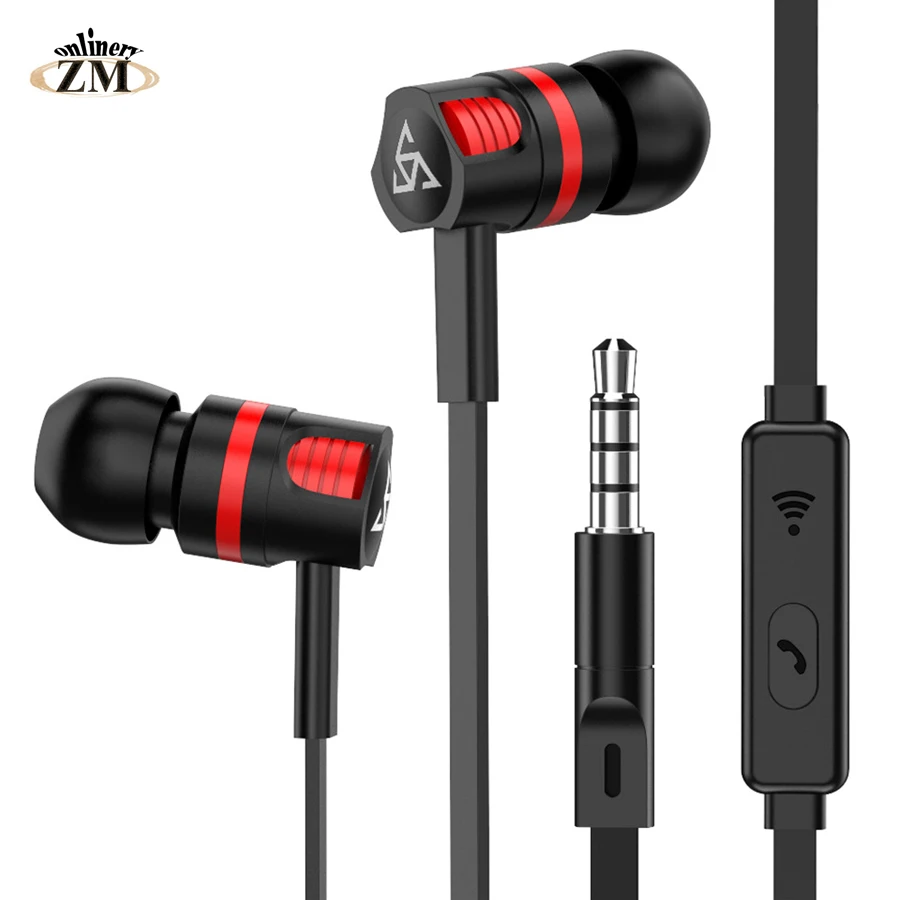 

Brand Earbuds Earphones Noise Isolating in ear Earphone Headset with Mic for iphone samsung huawei xiaomi Universal for MP4