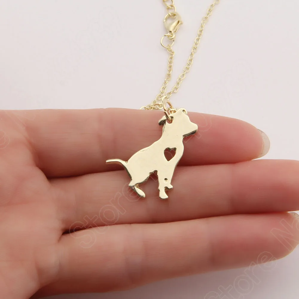 Pit Bull Necklace Pitbull Dog Pendant Pet Puppy Necklaces & Pendants