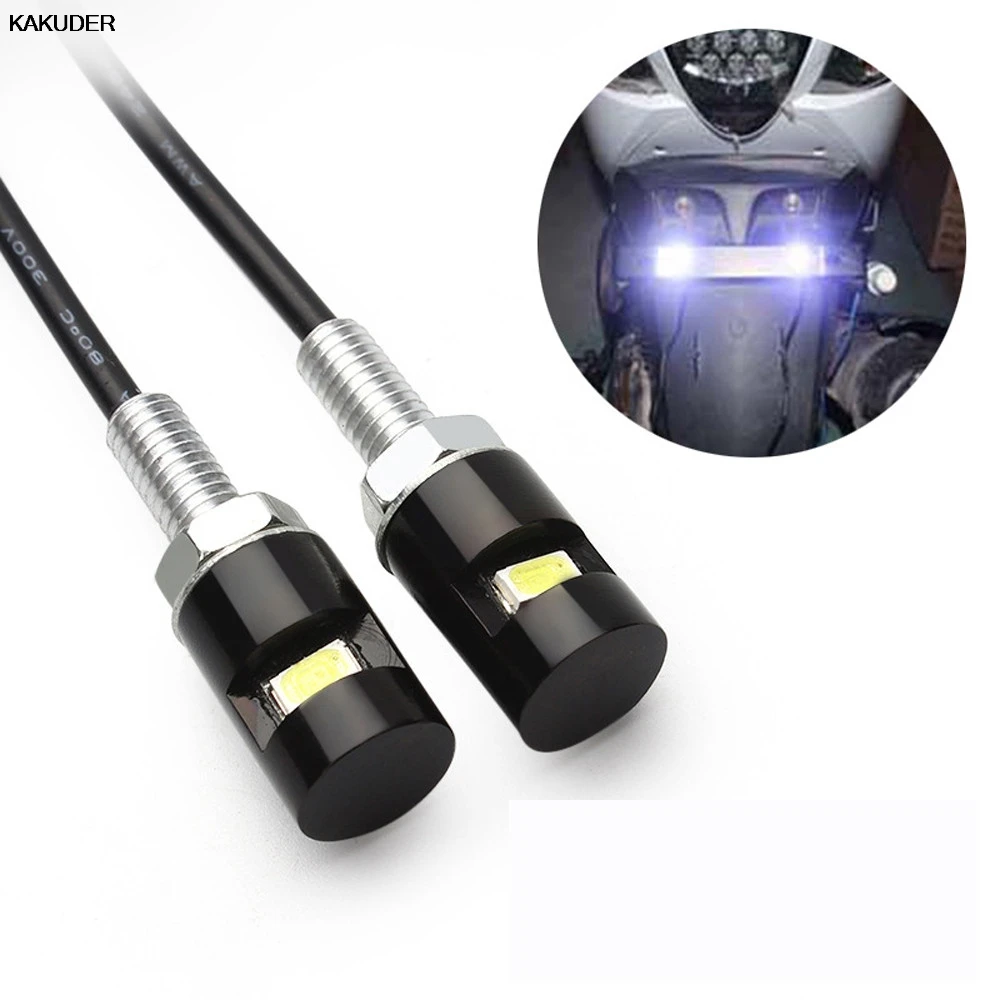 2 шт. белые светодиодные лампы для автомобильного номерного знака|12v car led lamp|led screw
