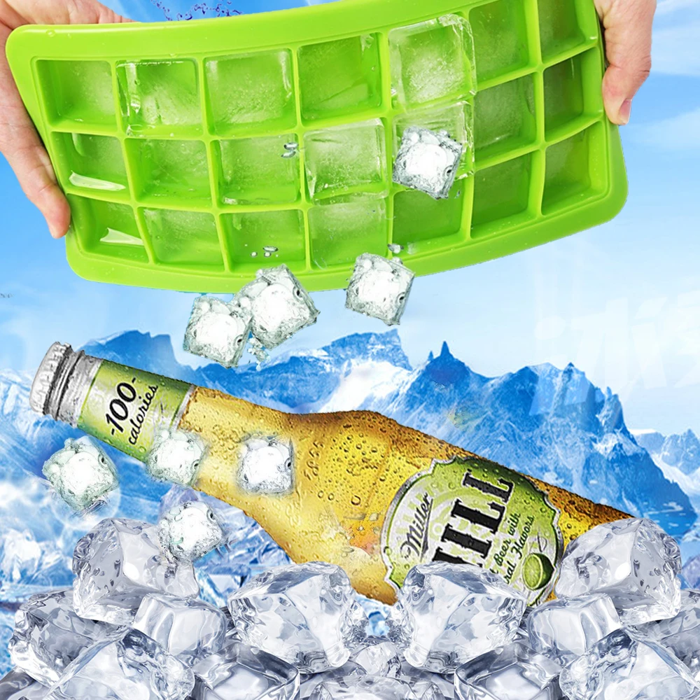 4 шт. силиконовые Ice Cube лотки с крышкой DIY Ice Cube Конфеты выпечки плесени виски пить мороженого лоток для Кухня бар Вечерние