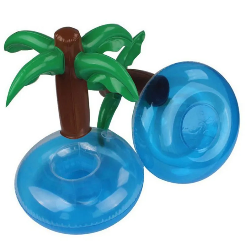 

Inflatable Coconut Tree Drink Cup Holder Seat Floats Inflatable Cup Drinks Boat Lightweight Pool Beach Party Supplies