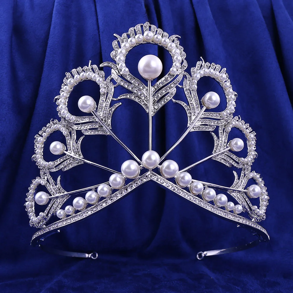 Crown, Tiara, YallFF Prom Queen Crown Quinceanera Pageant Crowns Princess Crown Rhinestone Crystal Bridal (4)